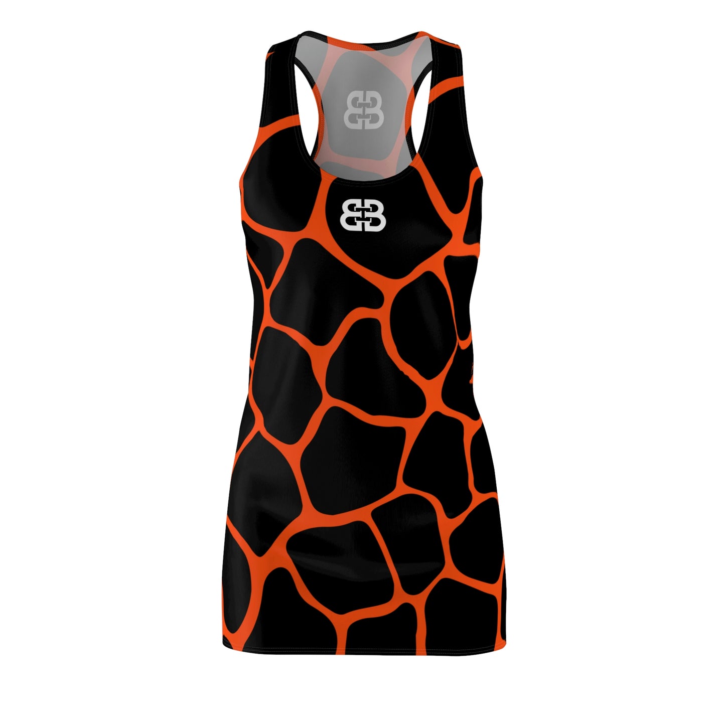 Battle Box Black Orange Cobble Tunic Racerback Top-CB