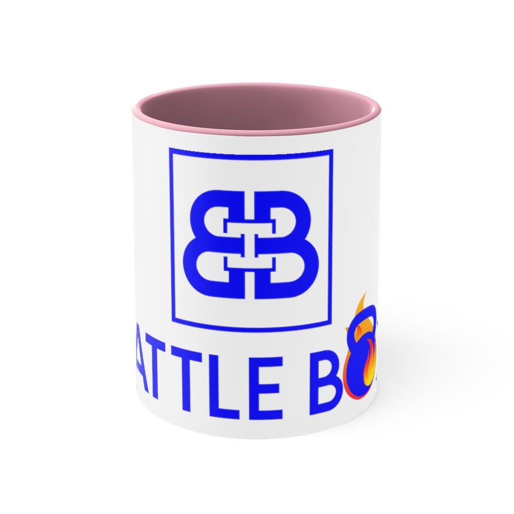 Battle Box Accent Blue Logo Coffee Mug, 11oz