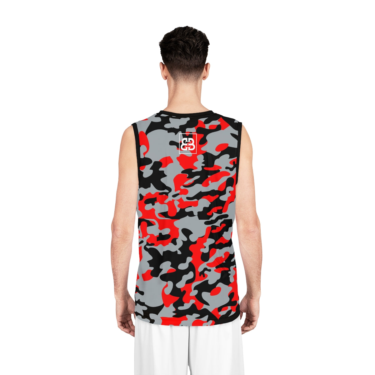Battle Box Black Red Basketball Jersey