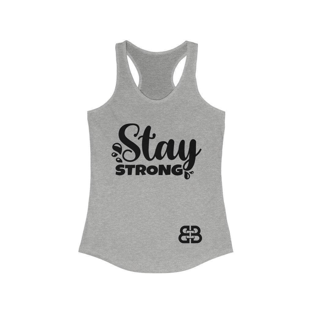 Women's Stay Strong Battle Box Racerback Tank -2A