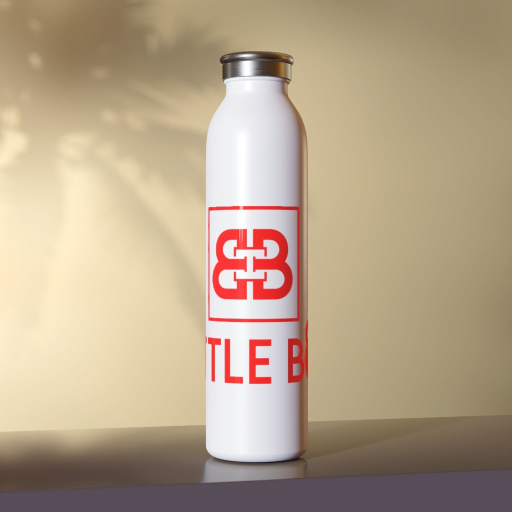 Battle Box Slim 20 Red Logo Water Bottle