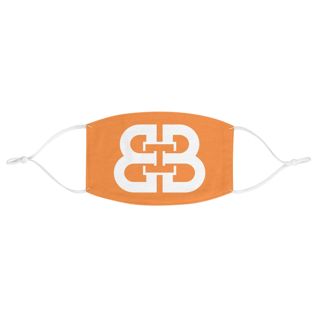 Orange Battle Box Fabric Face Mask