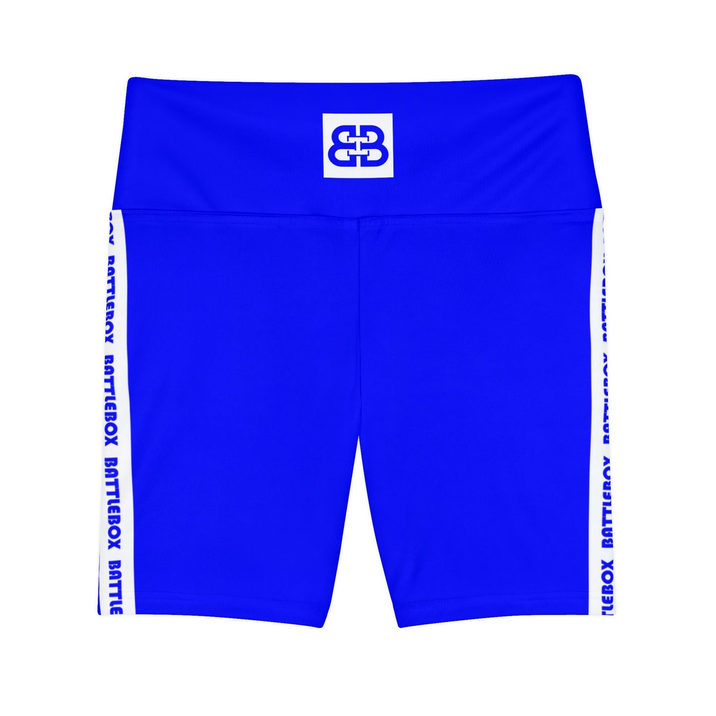 Battle Box Blue Women's Workout Shorts-T1
