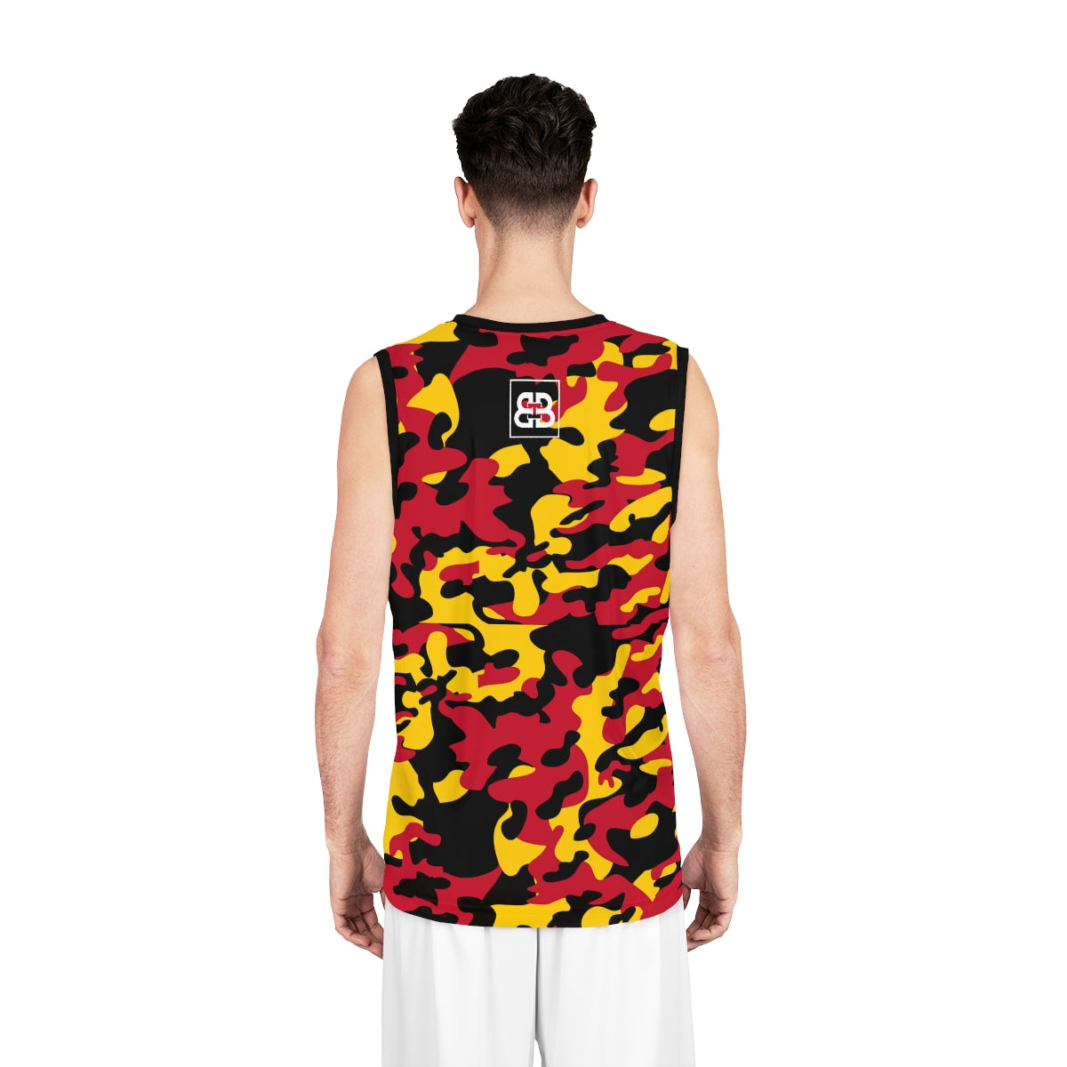 Battle Box Red Gold Basketball Jersey