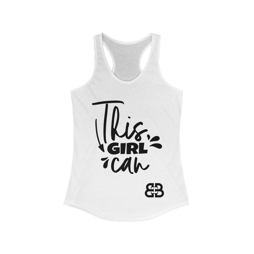 Women's This Girl Can Battle Box Racerback Tank -2A