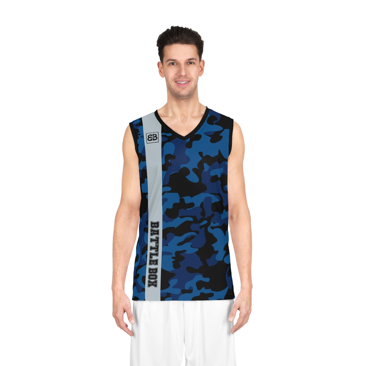 Battle Box Black Teal Basketball Jersey