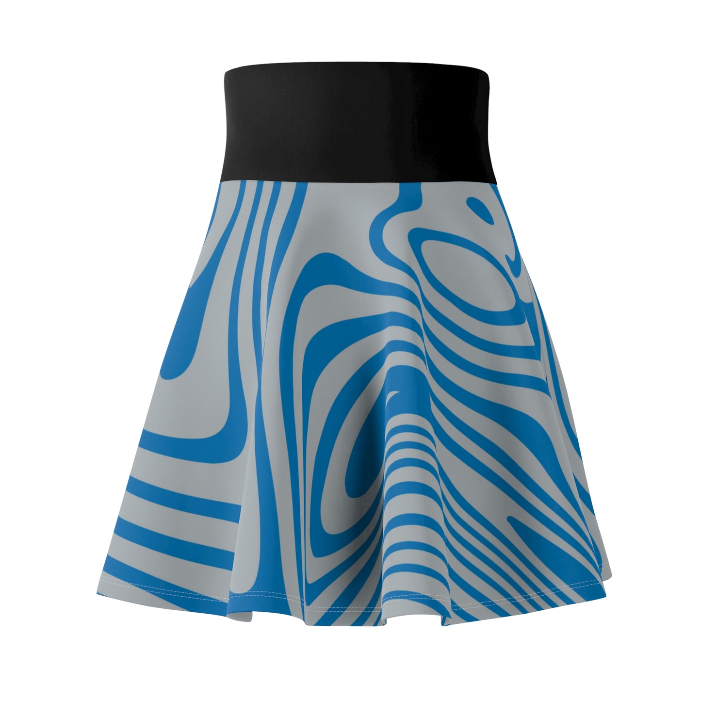 Battle Box High Waist Swirl Women's Skater Skirt-HW