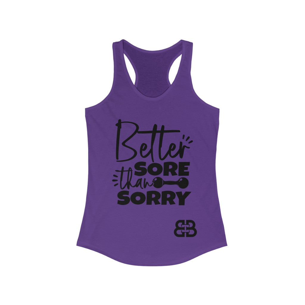 Women's Sore Than Sorry Battle Box Racerback Tank -2A