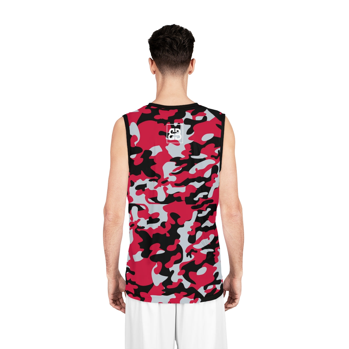 Battle Box Black Red Basketball Jersey