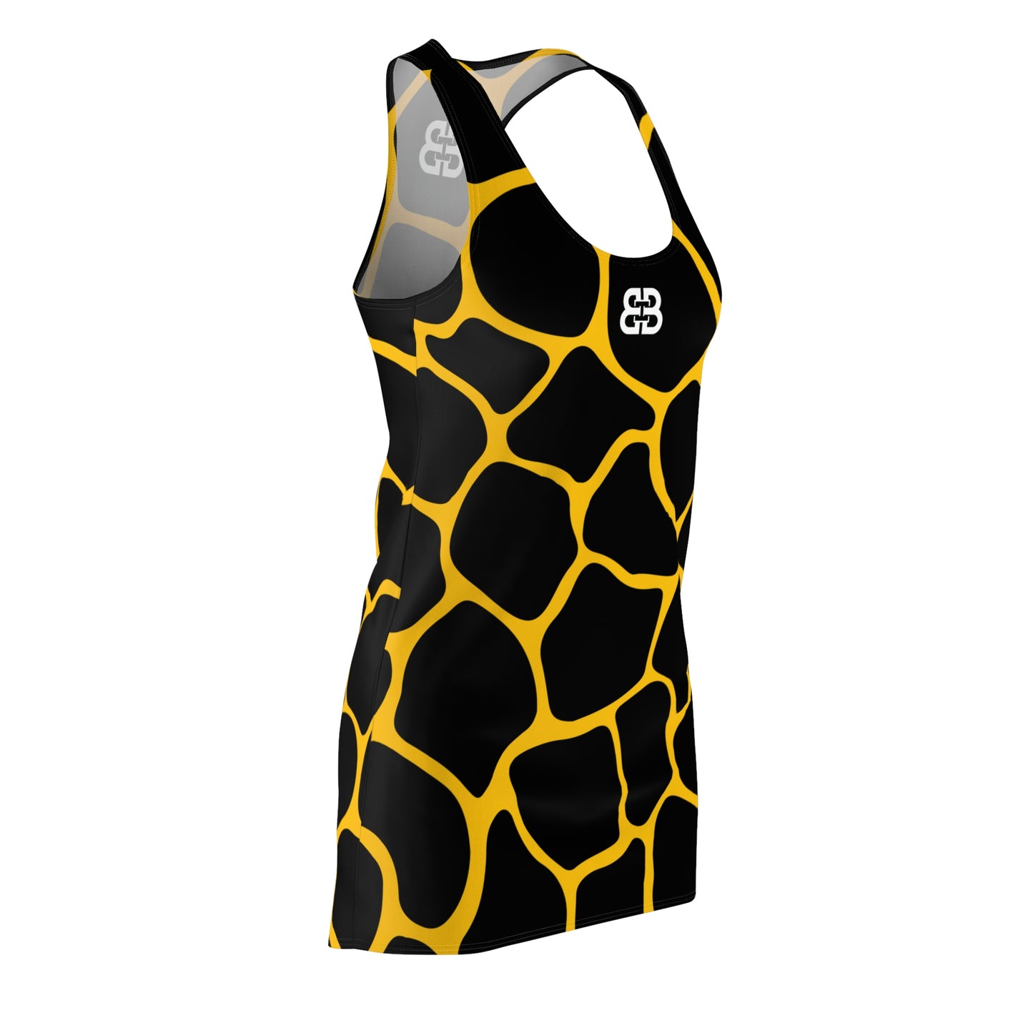 Battle Box Black Yellow Cobble Tunic Racerback Top-CB