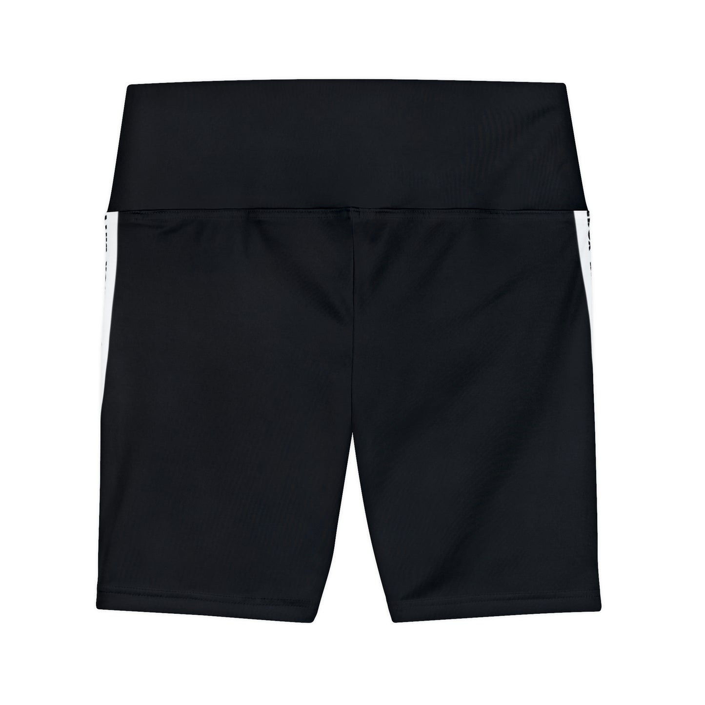 Battle Box White/Black Women's Workout Shorts-T1