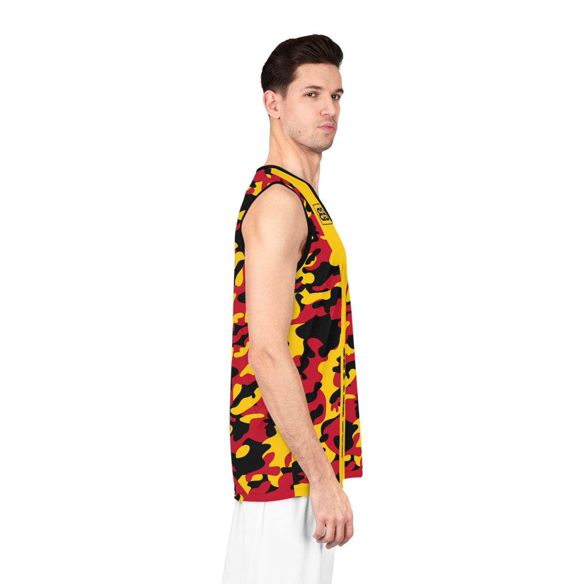 Battle Box Red Gold Basketball Jersey
