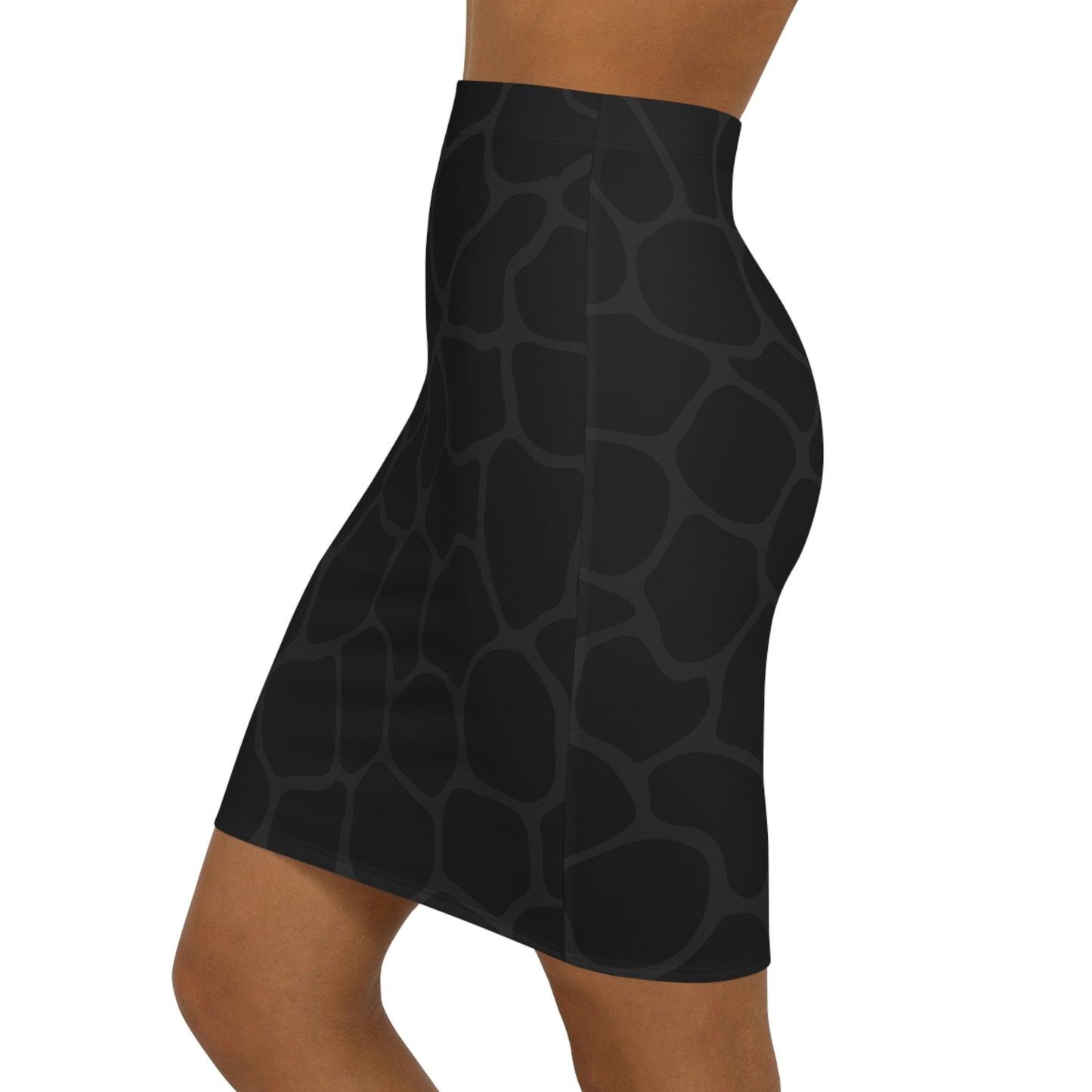 Battle Box Women's Black Gray Cobble Mini Skirt-U6