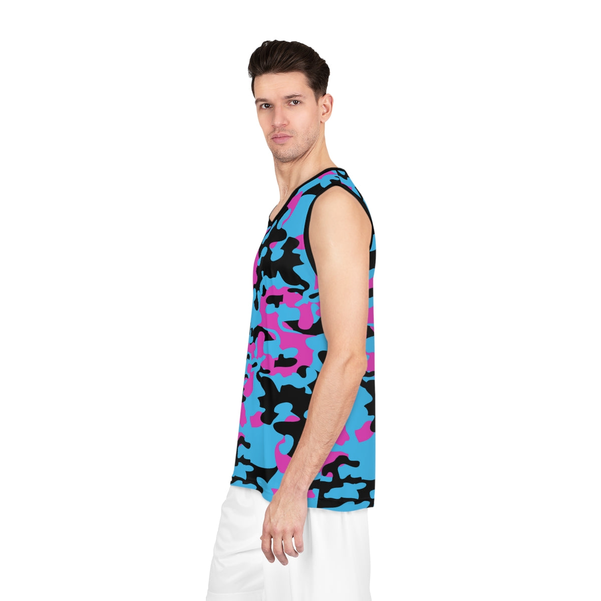 Battle Box Black Teal Basketball Jersey