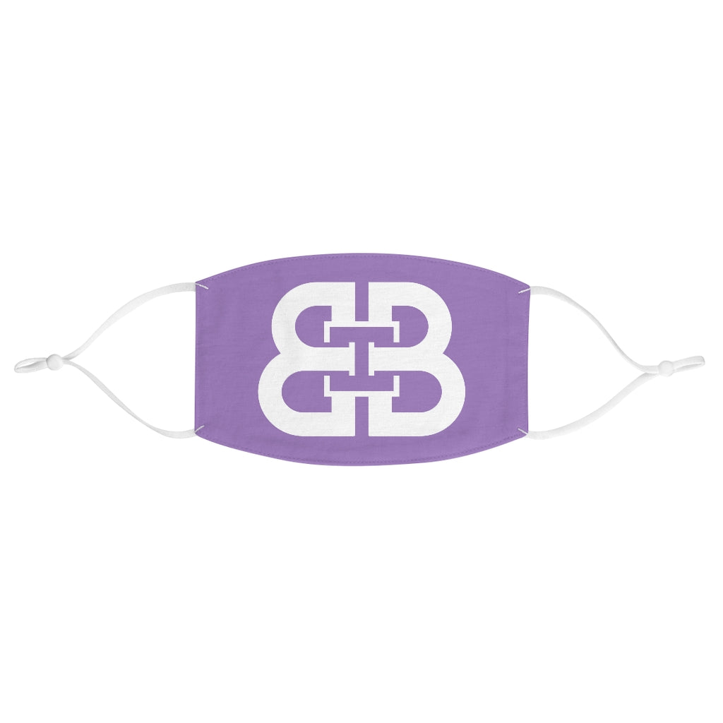 Purple Battle Box Fabric Face Mask