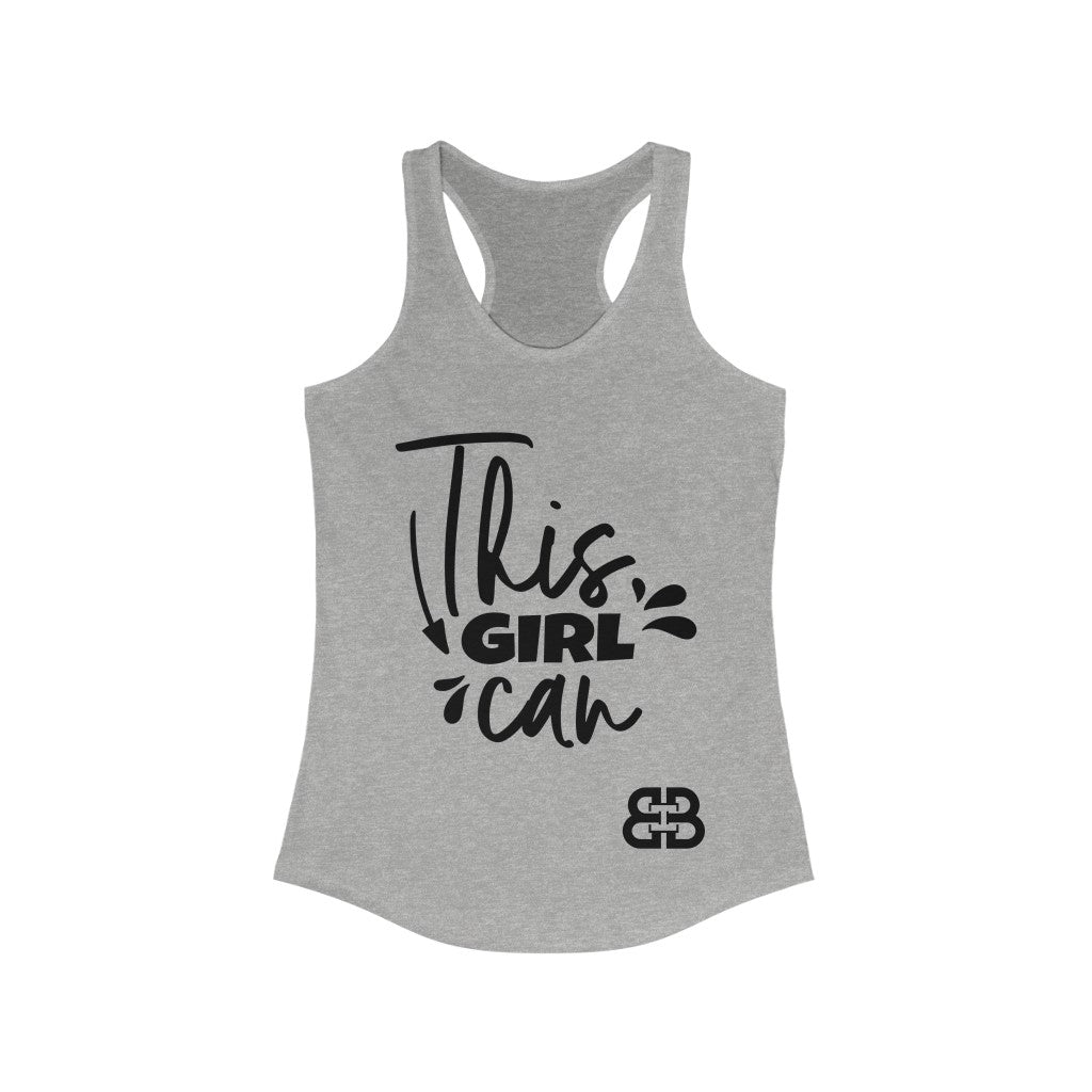 Women's This Girl Can Battle Box Racerback Tank -2A