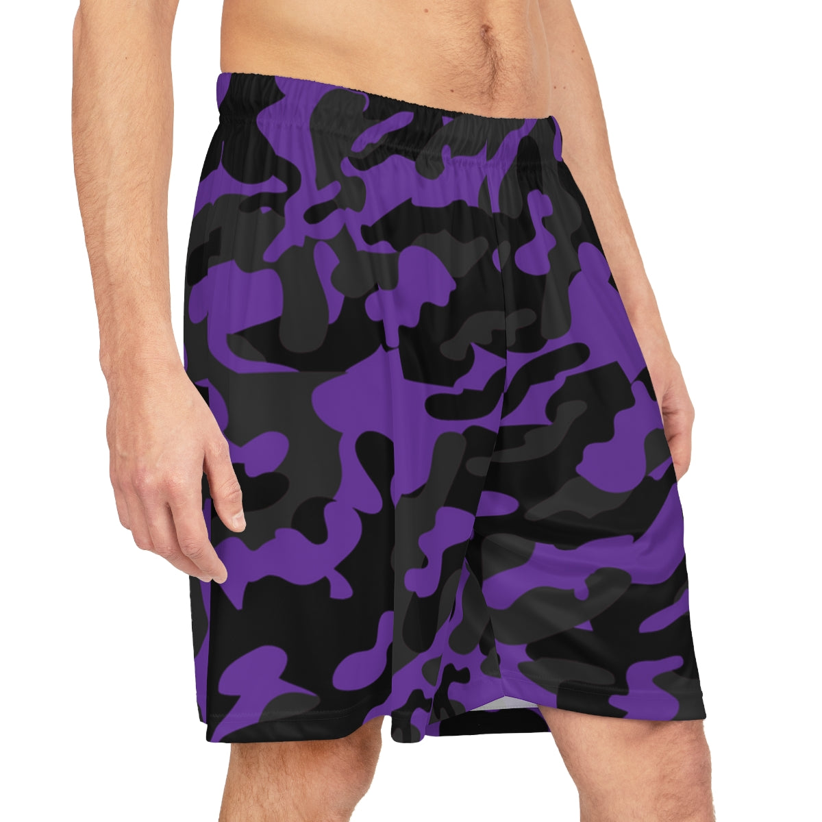 Battle Box BB Purple Camo Basketball Shorts