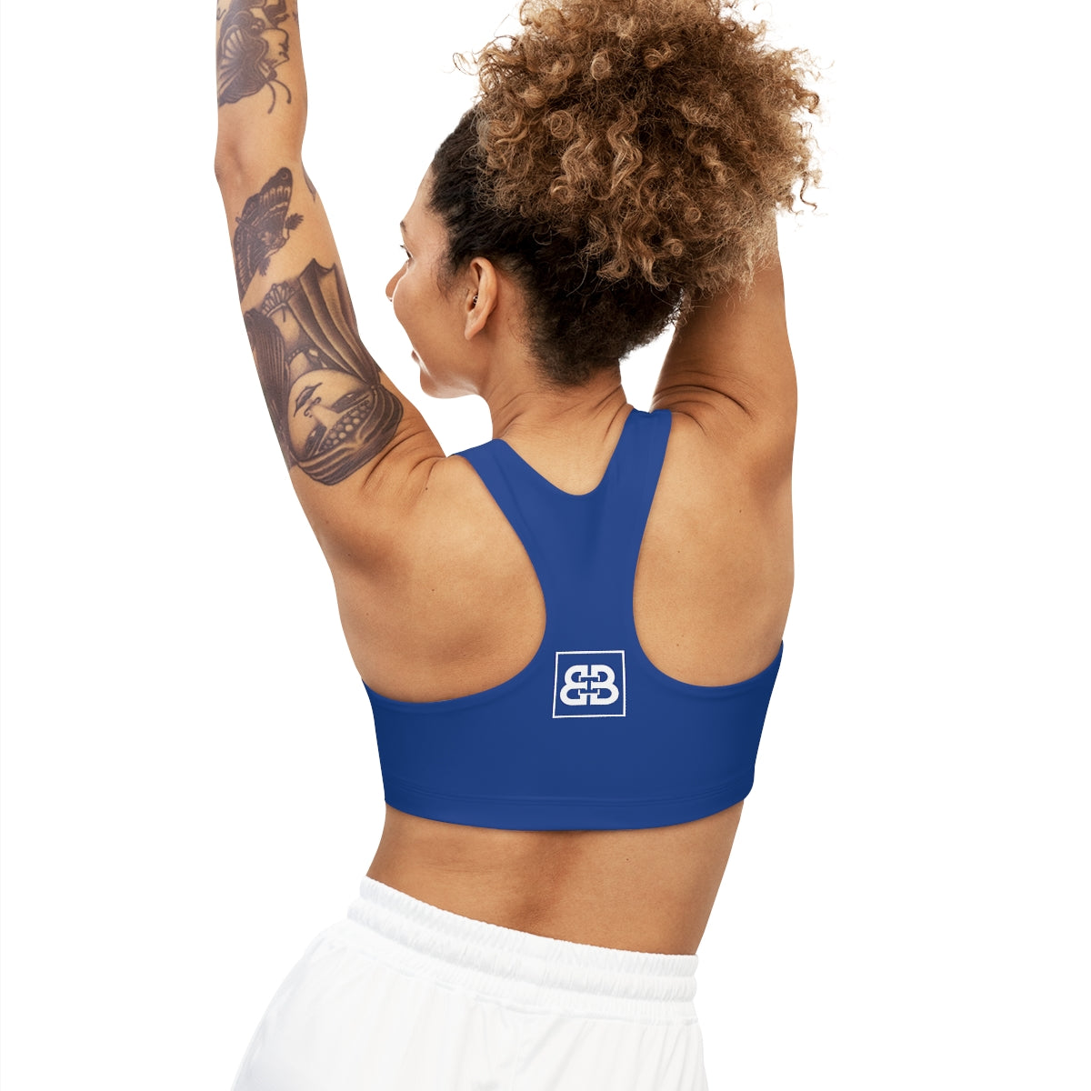 Battle Box BB Seamless Blue Sports Bra -7A