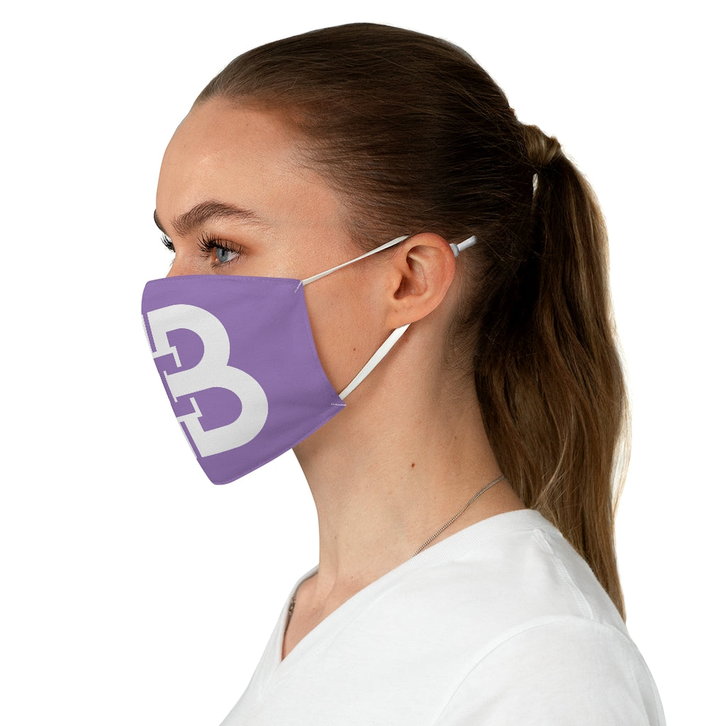 Purple Battle Box Fabric Face Mask