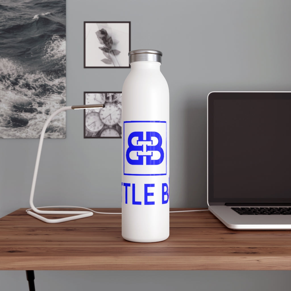 Battle Box Slim 20 Blue Logo Water Bottle