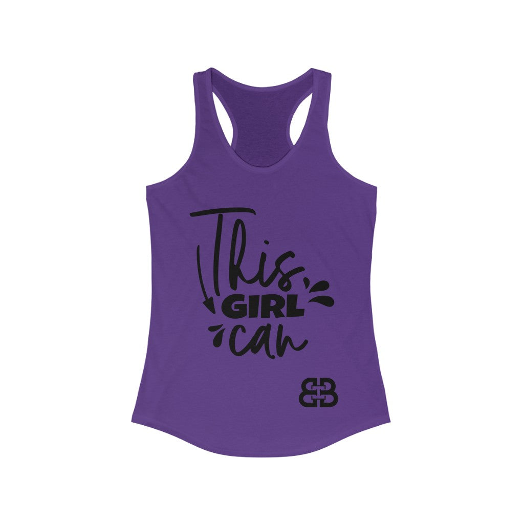 Women's This Girl Can Battle Box Racerback Tank -2A