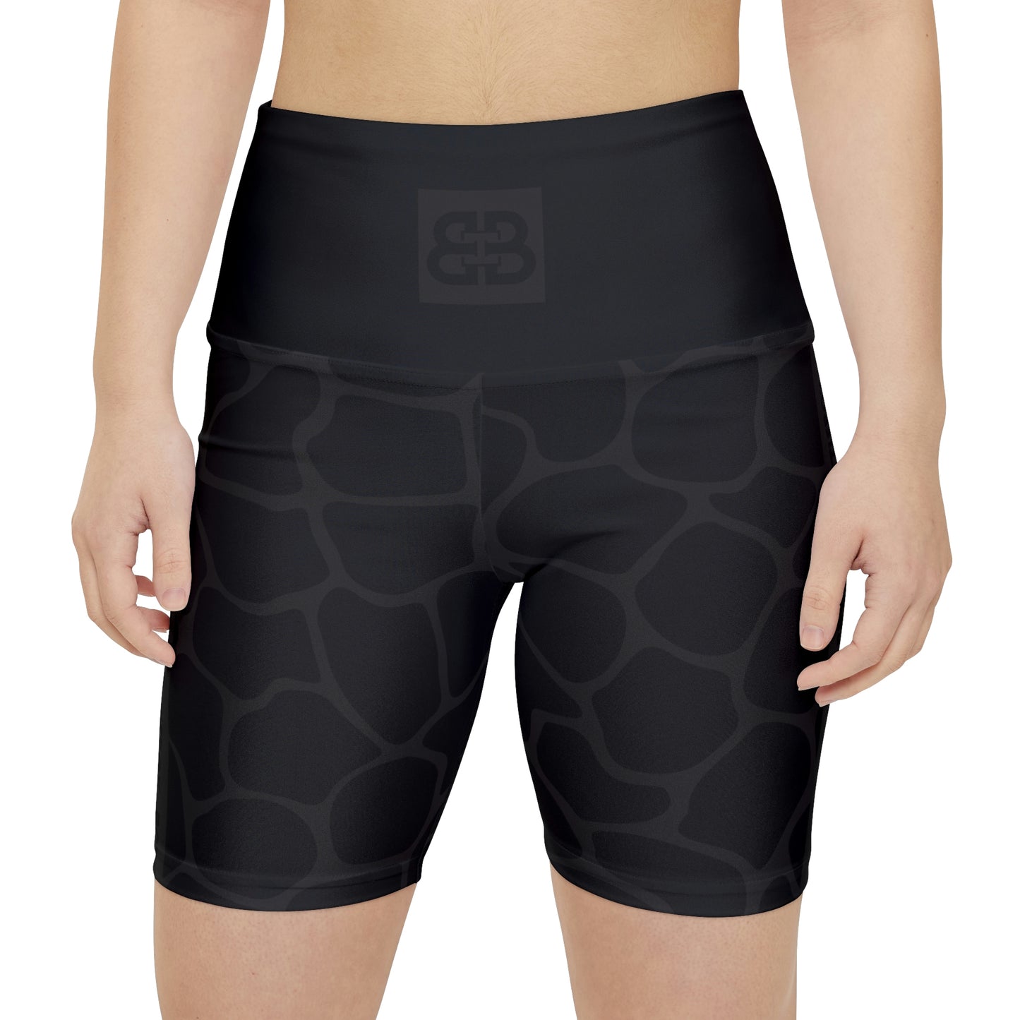 Battle Box Grey/Black Women's Workout Shorts-T1