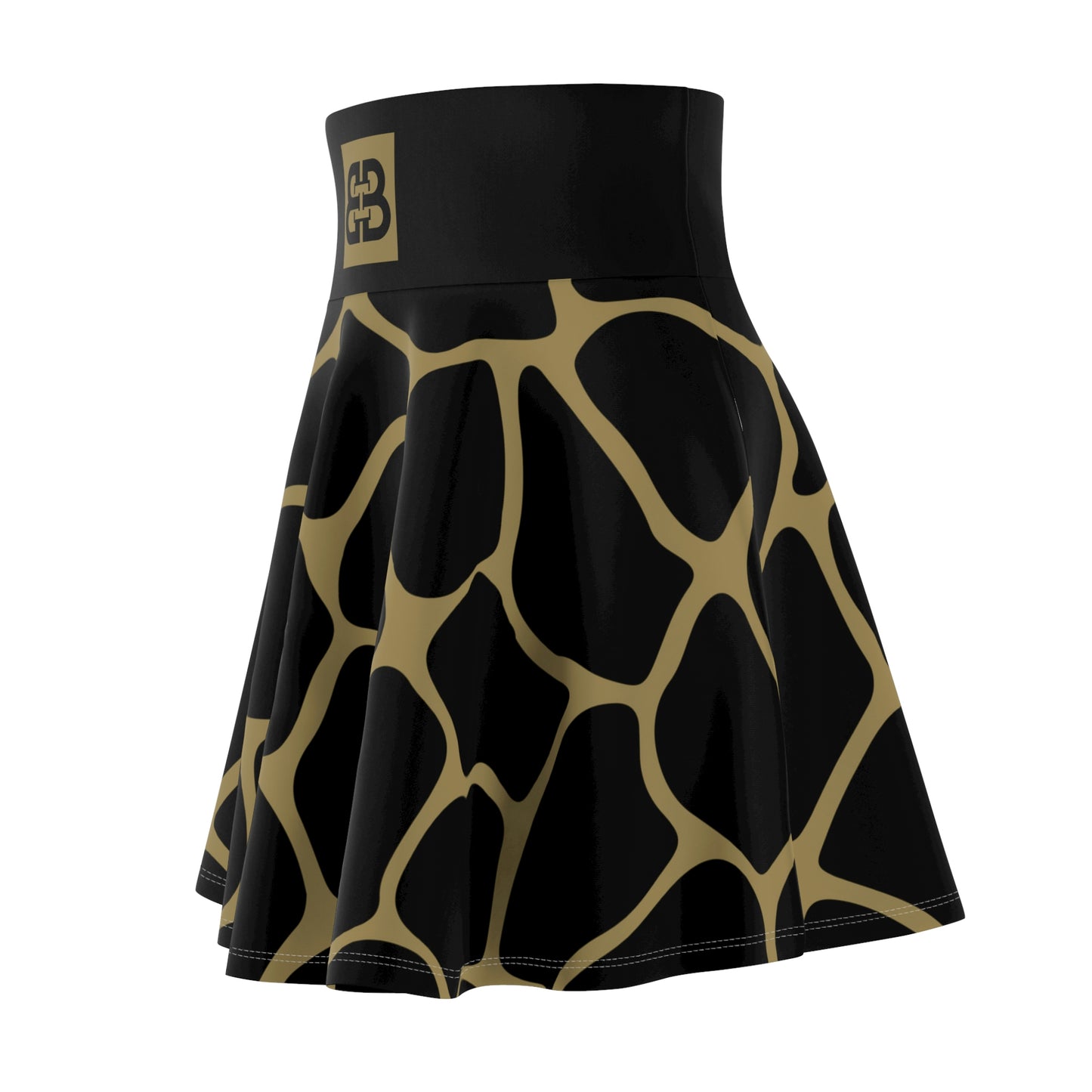 Battle Box High Waist Women's Skater Skirt-HW