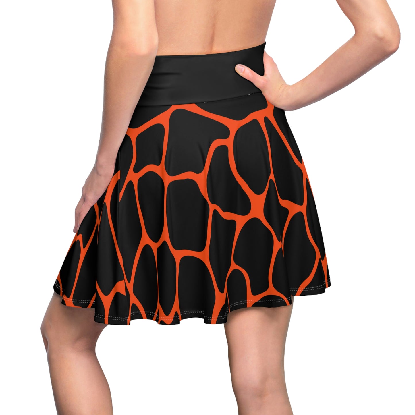 Battle Box High Waist Women's Skater Skirt-HW