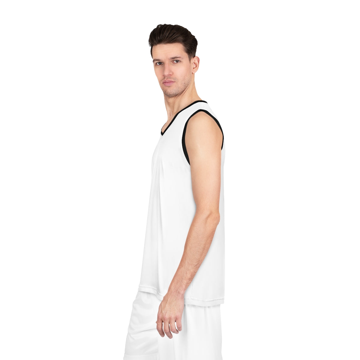 Battle Box Black White Basketball Jersey