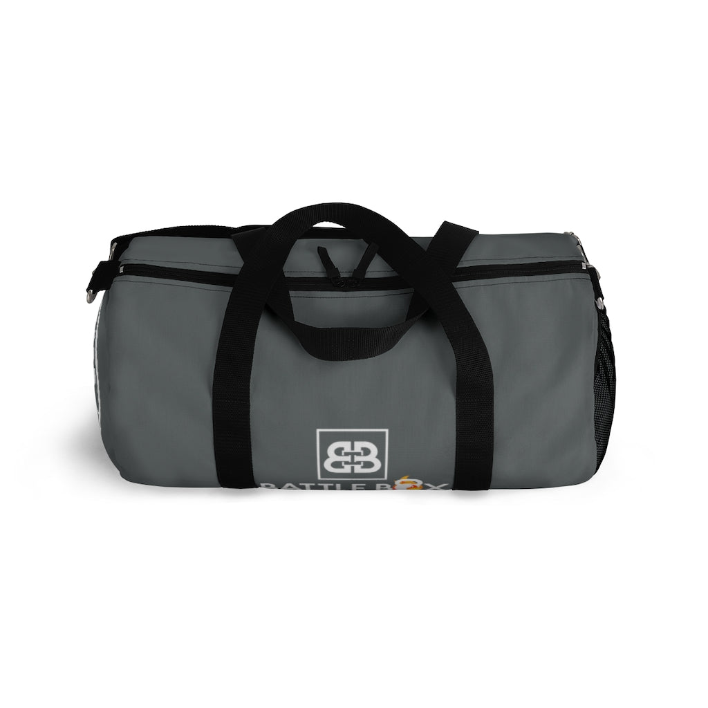 Battle Box Gray Gym Duffel Bag -1A