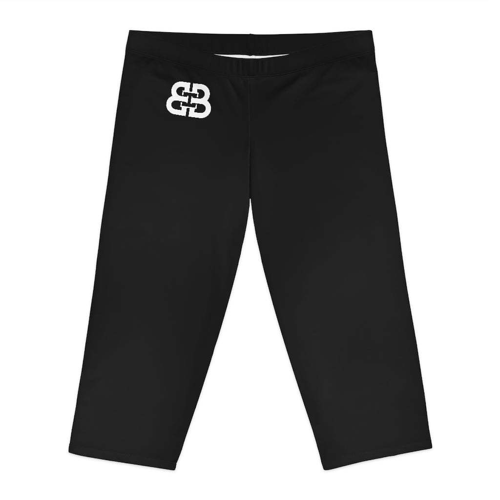 Battle Box [BB] Women's Black Capri Leggings