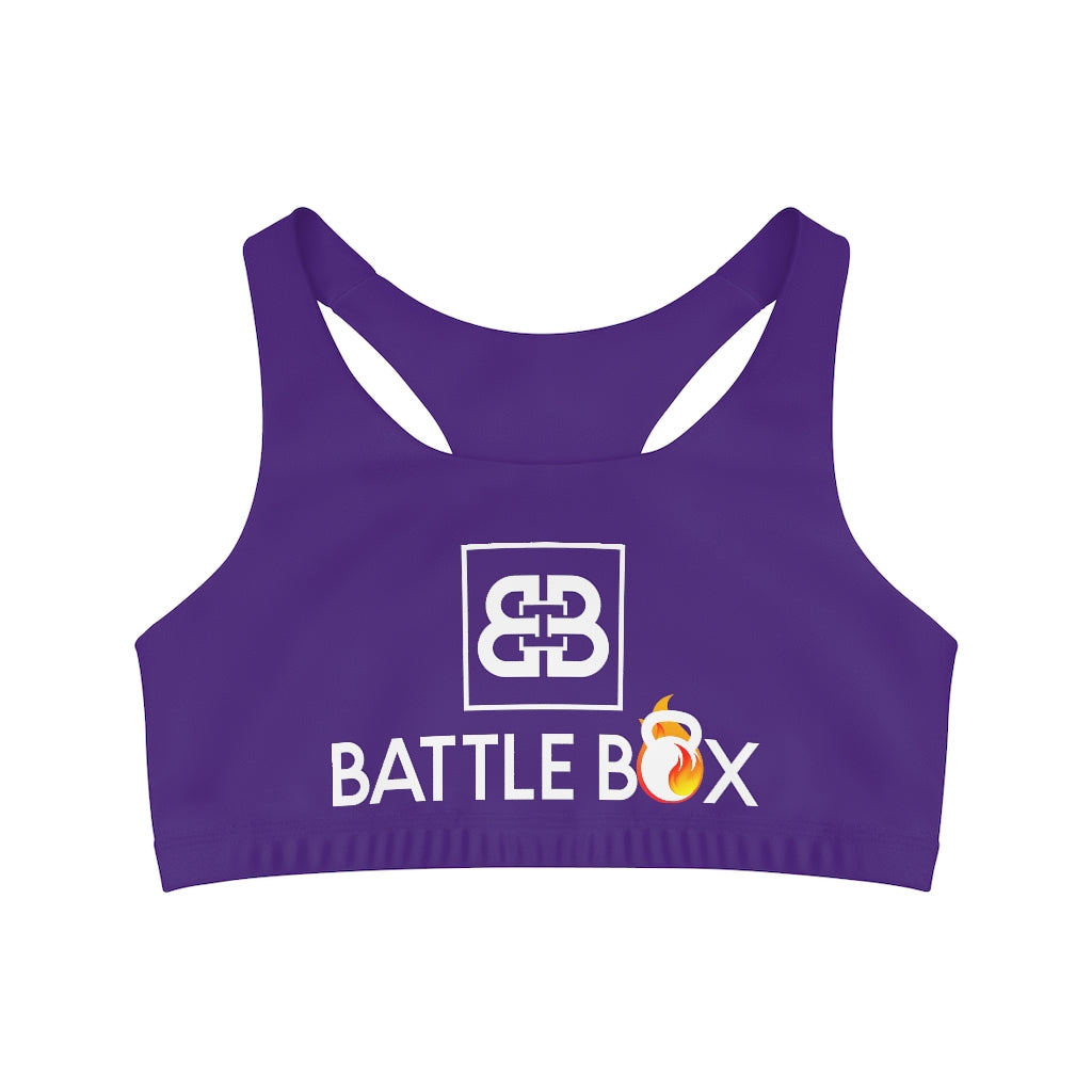 Purple Seamless Sports Bra -1A