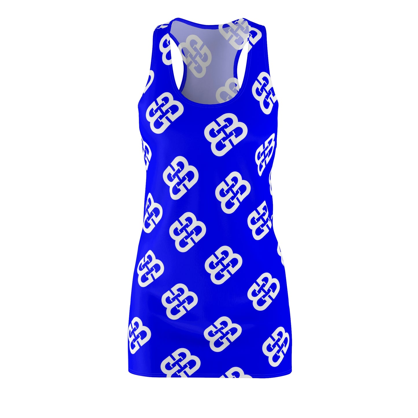 Battle Box Blue White BB Tunic Racerback Top-CB