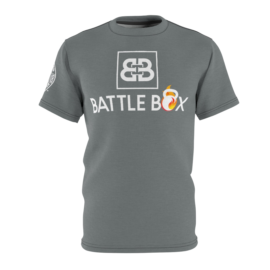 Battle Box Unisex Triple Print Gray T-Shirt