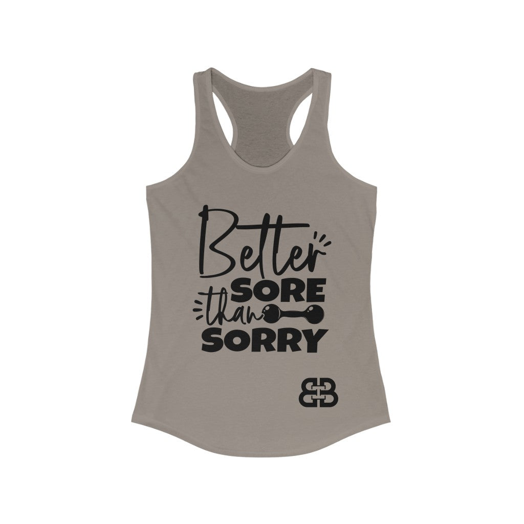 Women's Sore Than Sorry Battle Box Racerback Tank -2A