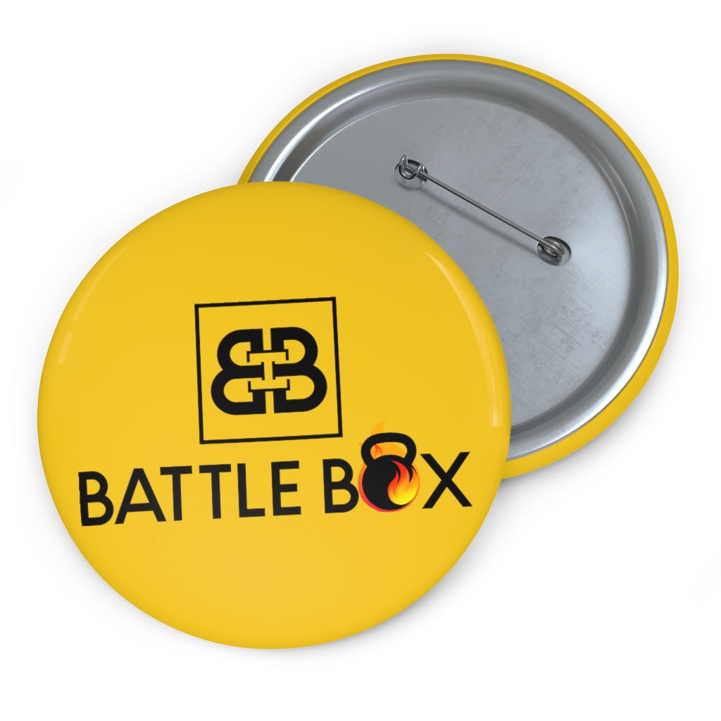 Yellow Battle Box Pin Button
