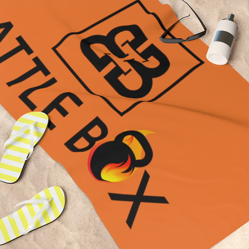 Orange Battle Box Gym Towel