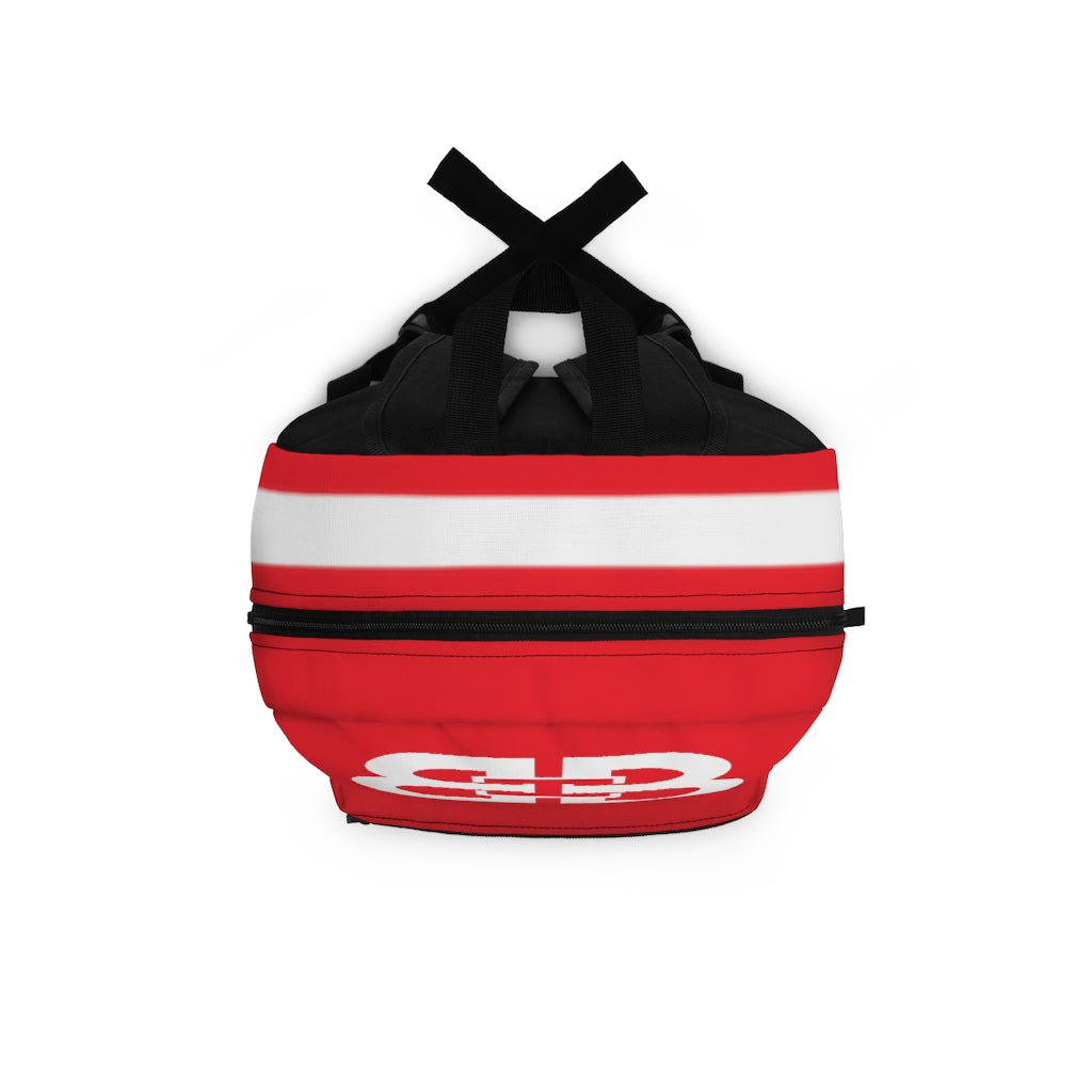 Battle Box Gym Fitness Red Train Hard Backpack