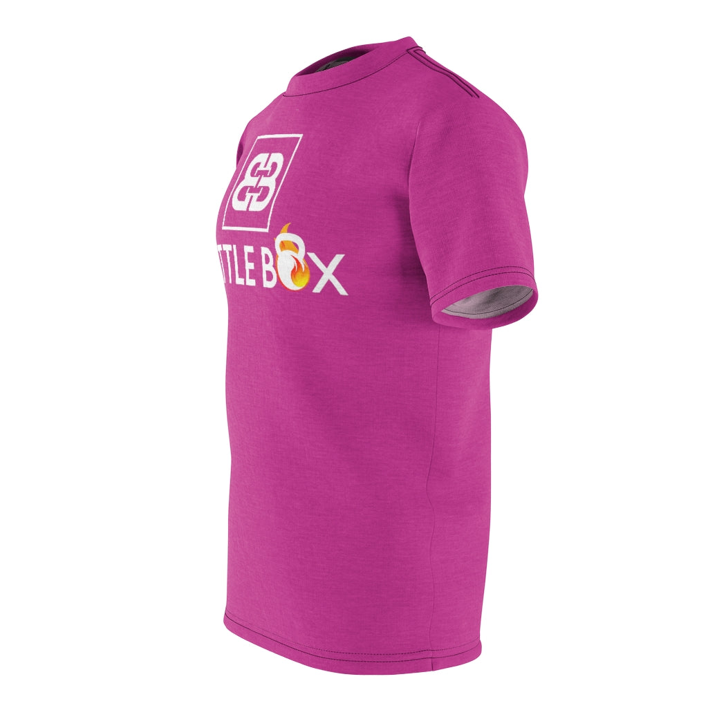 Battle Box Unisex Triple Print Pink T-Shirt