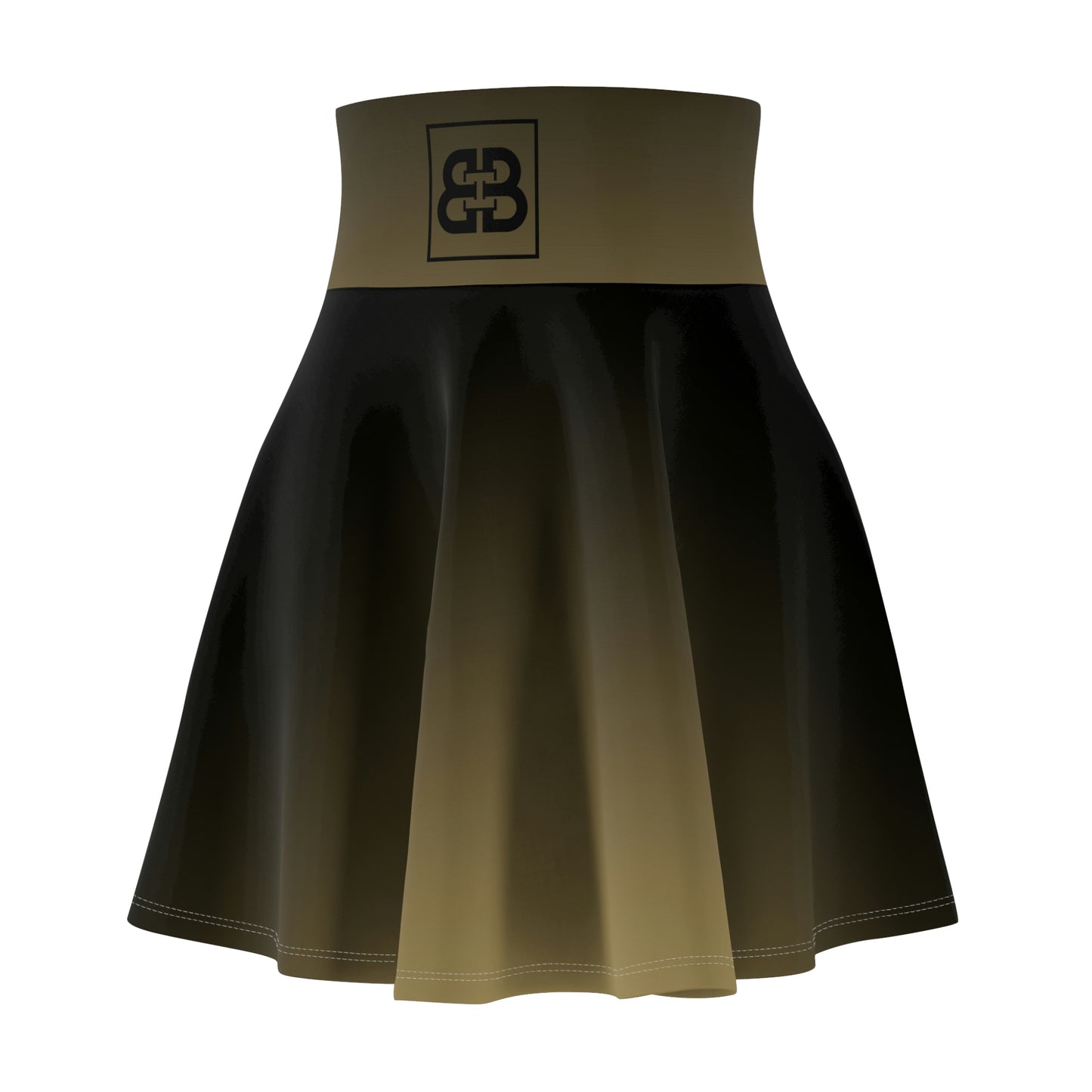 Battle Box High Waist Swirl Women's Skater Skirt-HW
