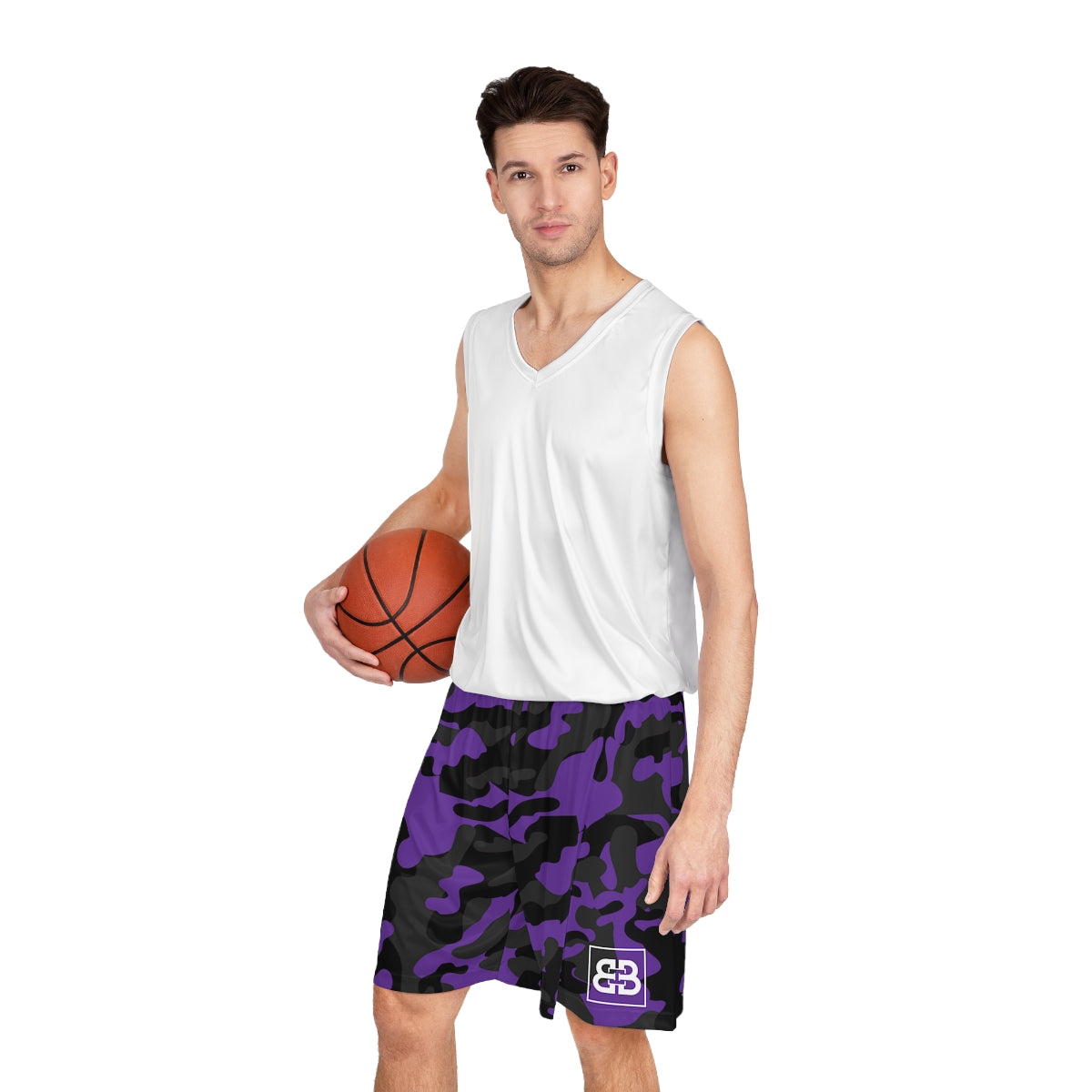 Battle Box BB Purple Camo Basketball Shorts