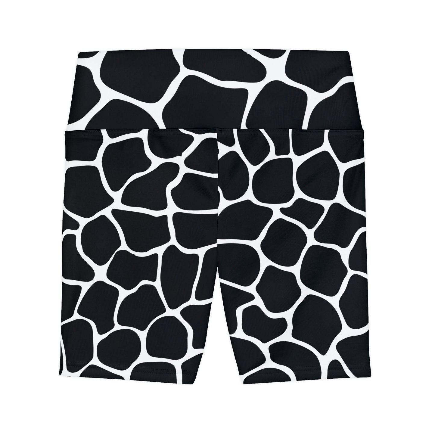 Battle Box White/Black Cobble Women's Workout Shorts-T1
