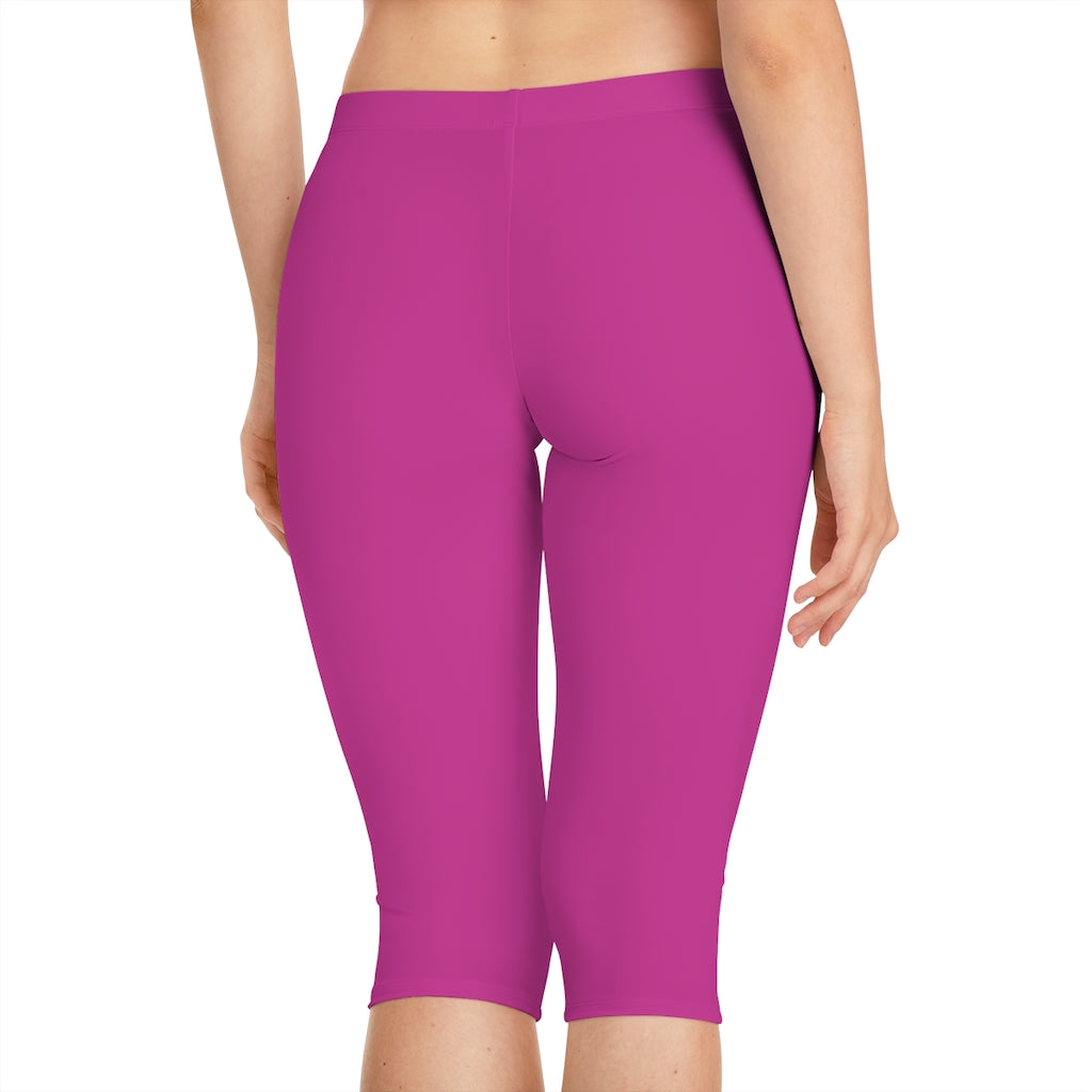 Battle Box [BB] Women's Pink Capri Leggings