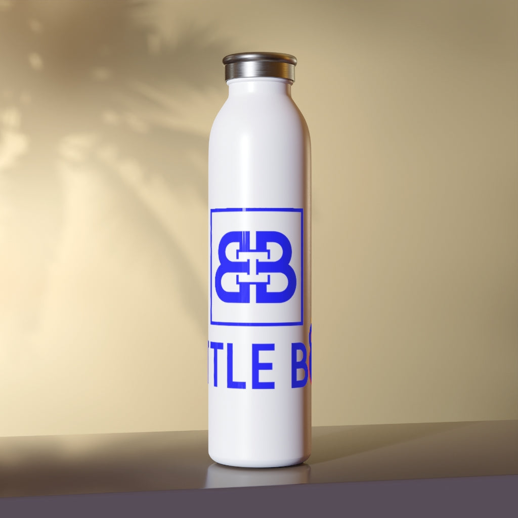 Battle Box Slim 20 Blue Logo Water Bottle