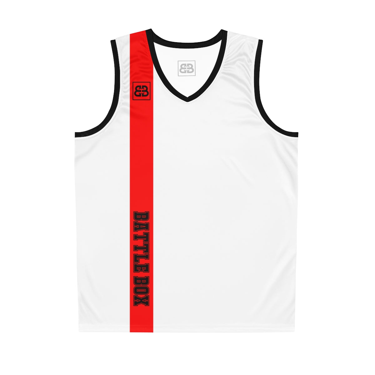 Battle Box Black White Basketball Jersey