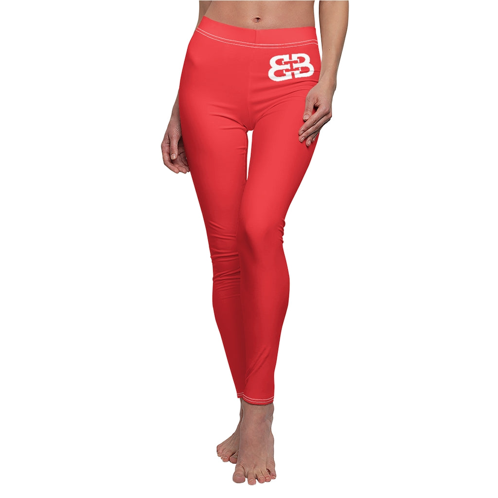 Battle Box Women's Red Casual Leggings