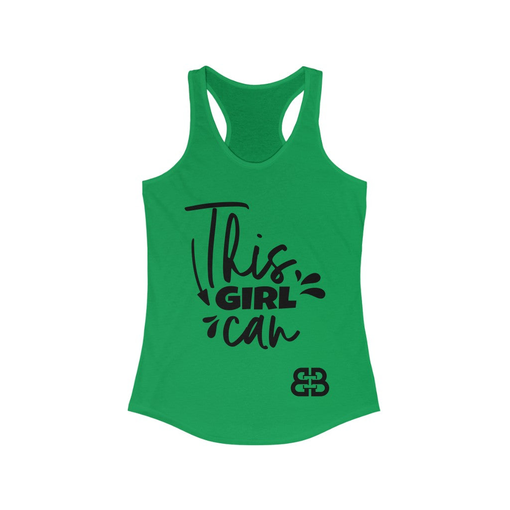 Women's This Girl Can Battle Box Racerback Tank -2A