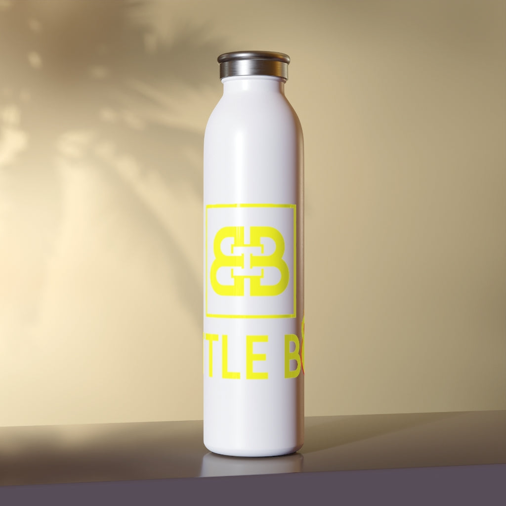 Battle Box Slim 20 Yellow Logo Water Bottle