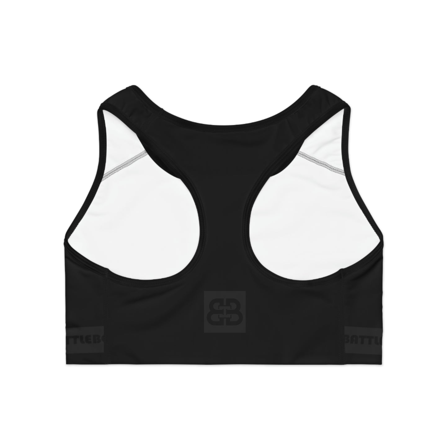 Battle Box Black/Gray Sports Bra-T7