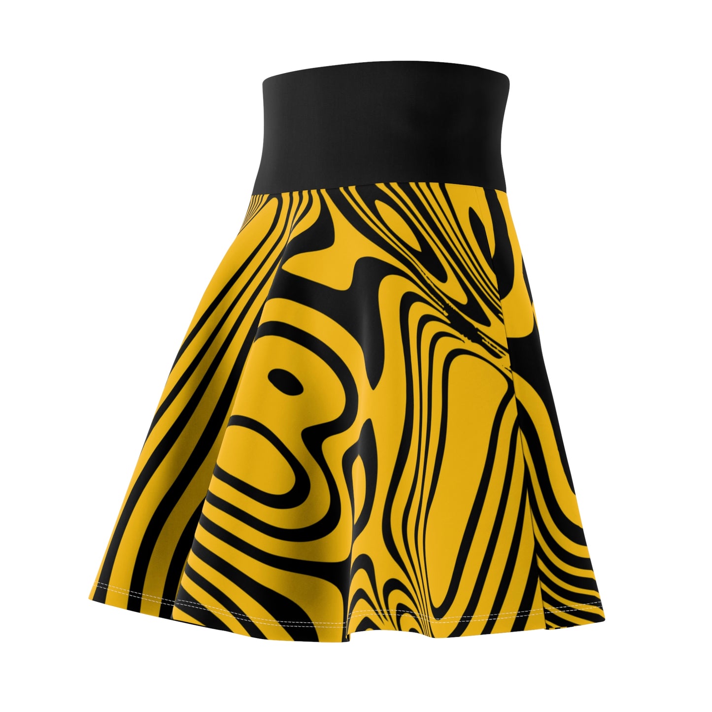 Battle Box High Waist Women's Skater Skirt-HW